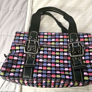 Franco Sarto Colorful Patterned Women's Bag. Multi Colored.